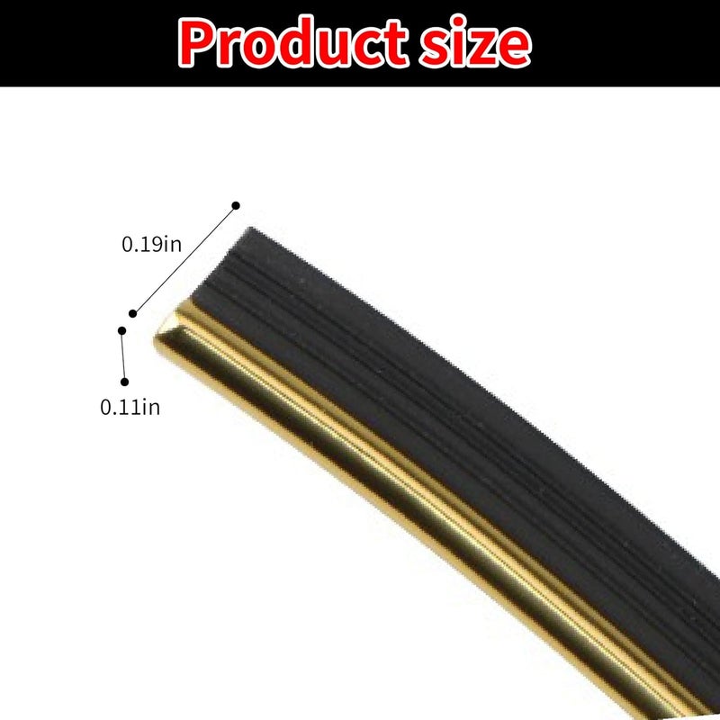 Jitrendo 33 Ft Car Interior Moulding Trim Strips Universal Auto Gap Fillers Including Installing Tool Car Electroplating Decoration Styling Door Dashboard Flexible Strip (Golden) - Image 2